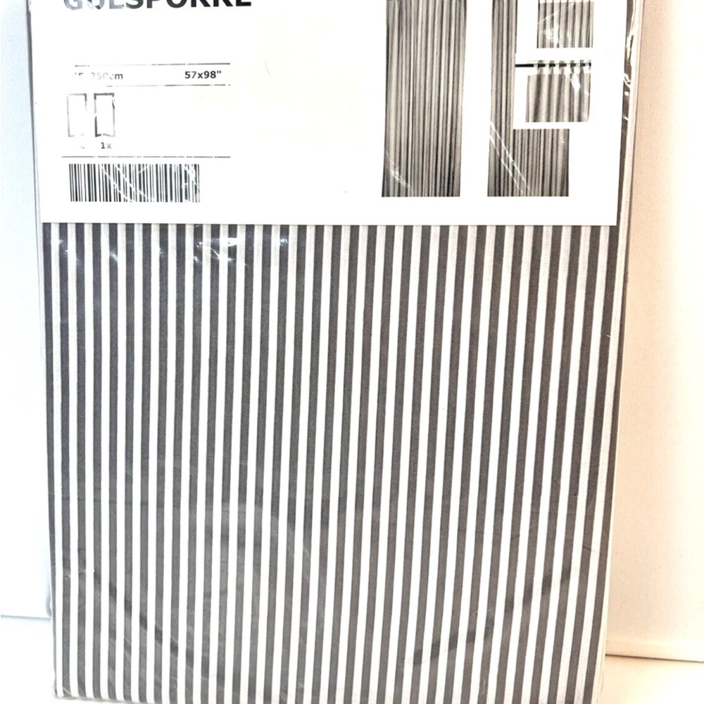 IKEA GULSPORRE Black and White Curtains
